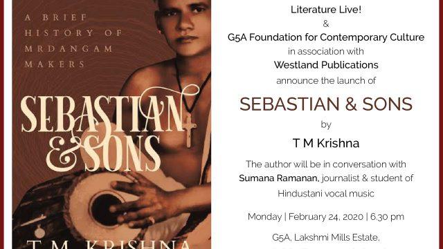 Book Launch | Sebastian & Sons: A Brief History of Mrdangam Makers by T.M. Krishna