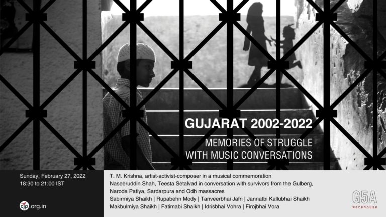 Gujarat 2002 - 2022 Memories of Struggle | Music and Conversation