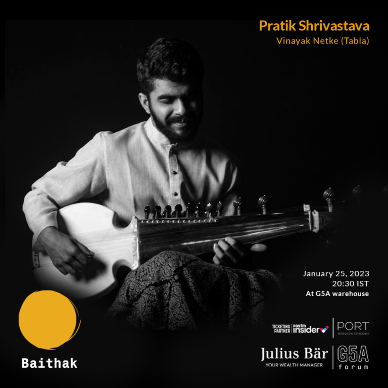Baithak – an immersive concert with Pratik Shrivastava