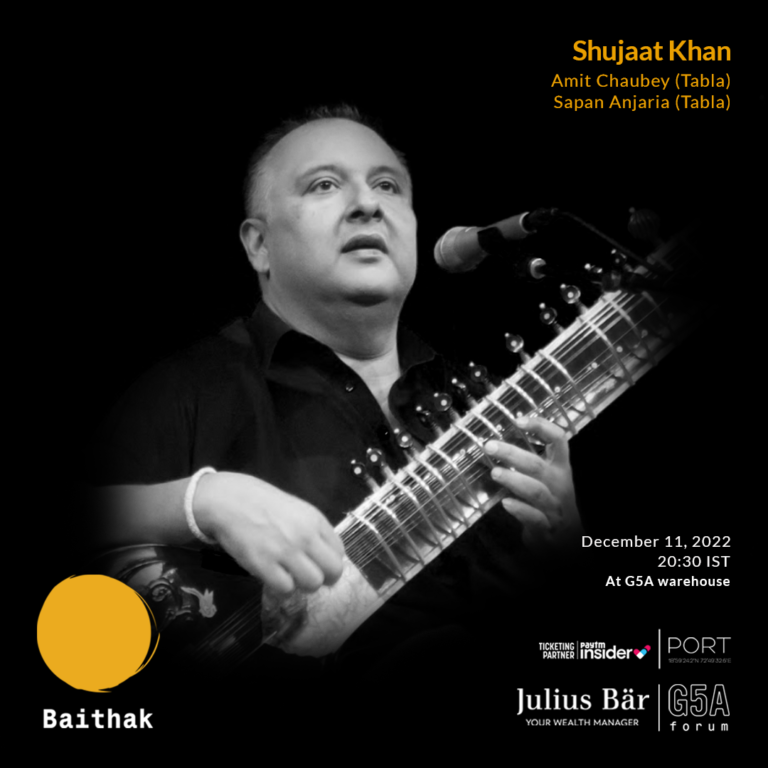 Baithak – an immersive concert with Shujaat Khan